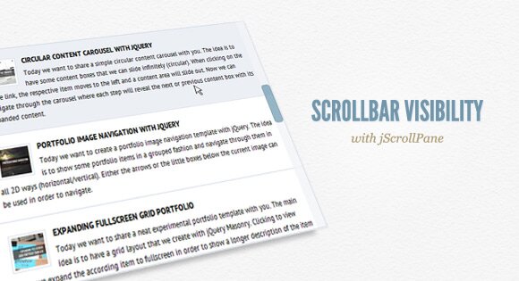 jScrollPane – кроссбраузерный скроллер на jQuery и CSS