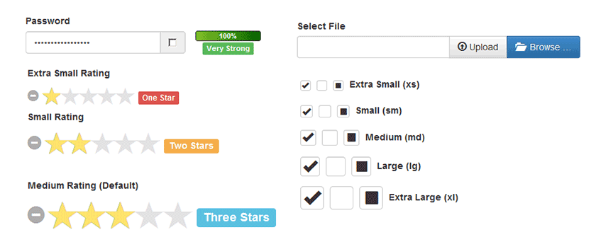 Star-rating, file-input, checkbox-x, strength-meter на jQuery для TB3