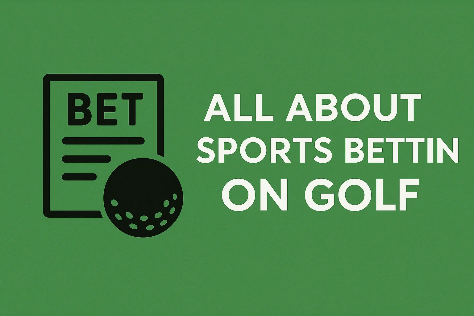 All About Sports Betting on Golf