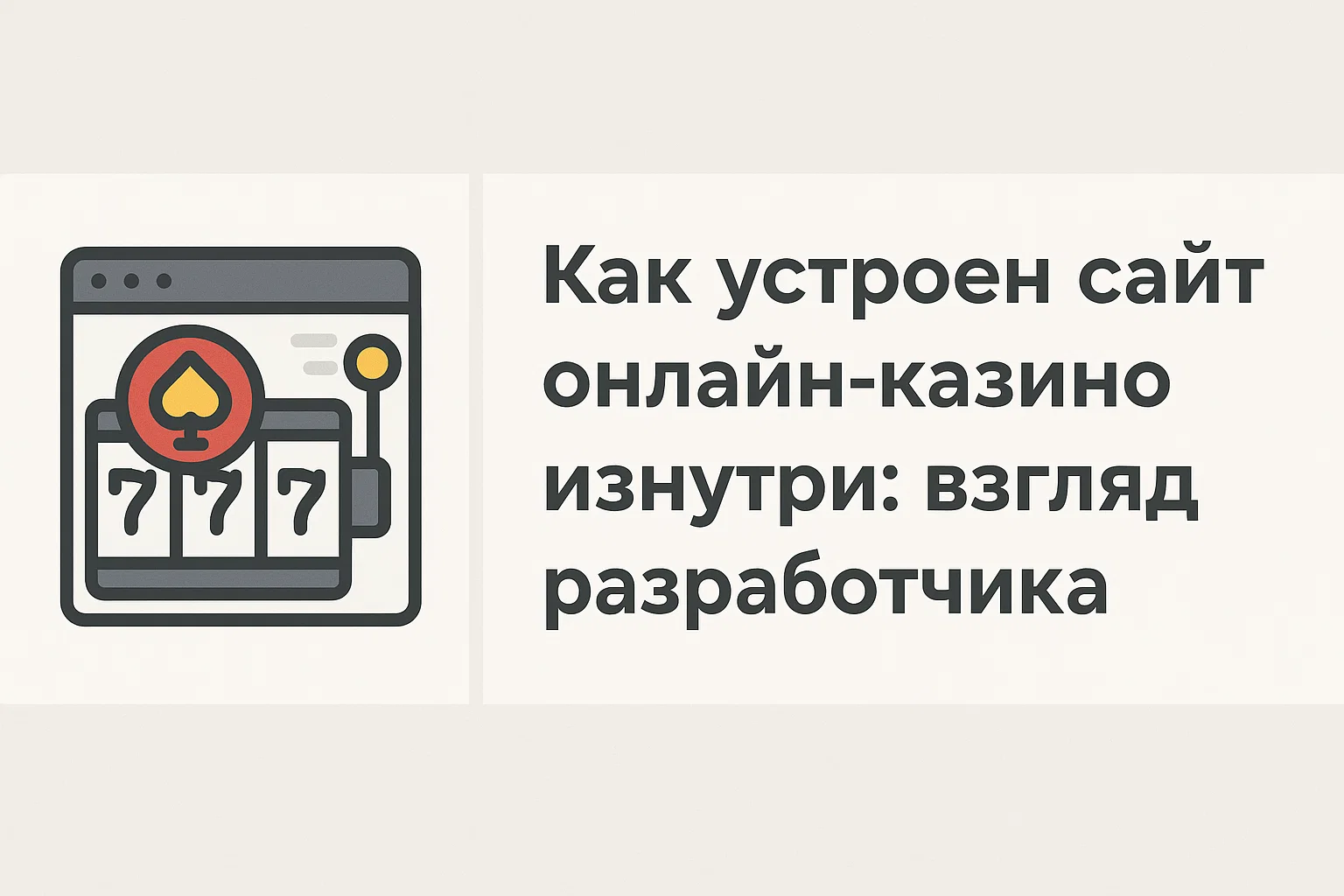 Как устроен сайт онлайн-казино изнутри: взгляд разработчика