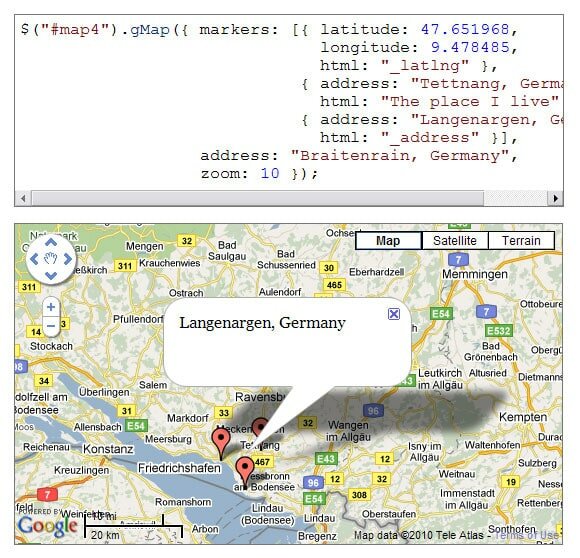Google Maps Plugin for jQuery - gMap