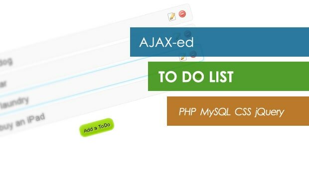 Лист задач на ajax, jquery, php и mysql