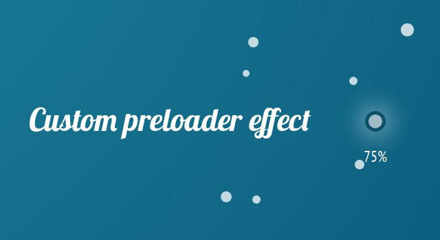 Custom preloader effect - анимационный эффект загрузки
