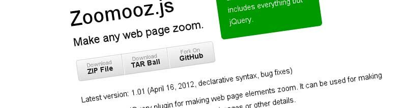 Zoomooz.js - Make any web page zoom