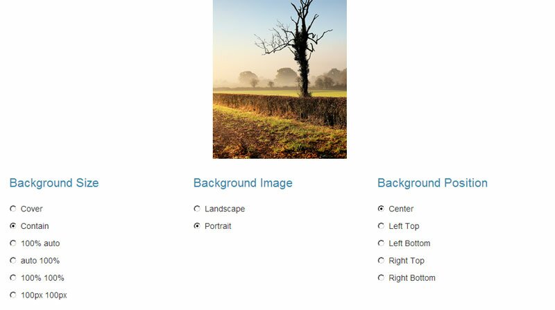 Демка демонстрирующая поведение картинки от свойств background CSS