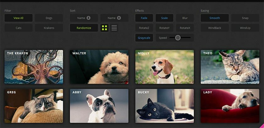 MixItUp - а CSS3 and JQuery Filter & Sort Plugin 
