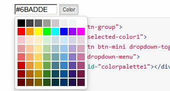 Color Palette for Bootstrap