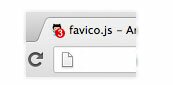 favico.js - работа с favicon, поддержка анимации