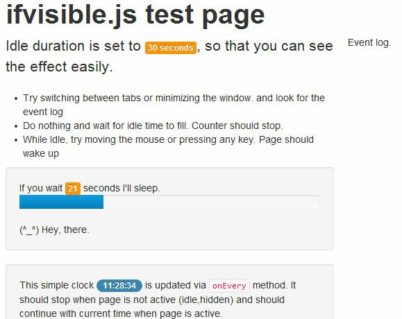 ifvisible.js - простой и легковесный скрипт определения, взаимодействует со страницей пользователь или смотрит